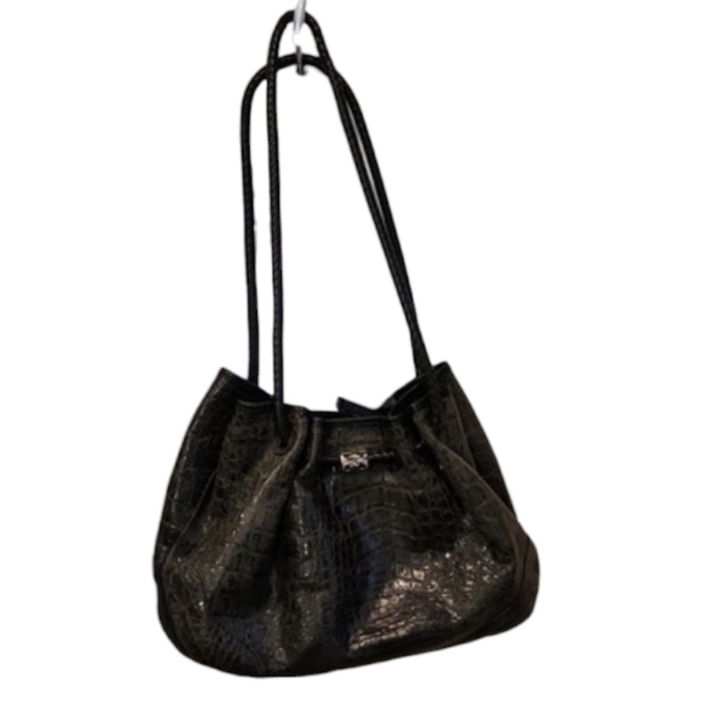 Brighton Faux Croc Hobo Bag